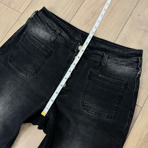 Anthropologie Pilcro Ultra High Slim Utility Jeans Button Fly Size 27 - Picture 10 of 14